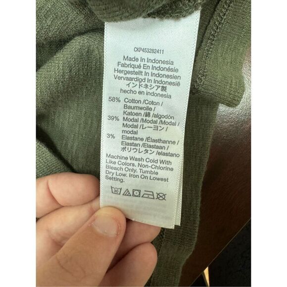 Madewell Olive Green Short Sleeve Tee Size X-Small - Picture 4 of 5
